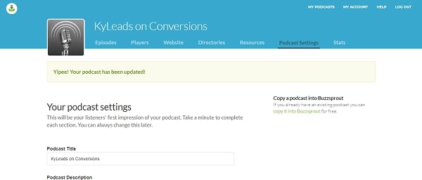 Buzzsprout features Buzzsprout features examples