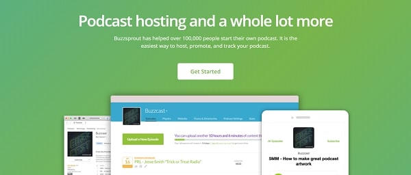 Buzzsprout Buzzsprout podcast hosting homepage