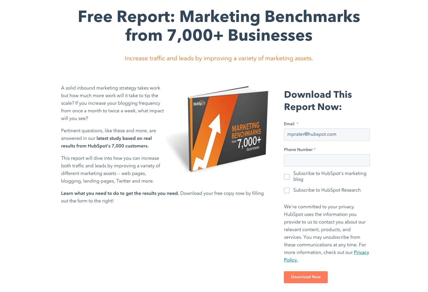 lead generation page example lead generation page example