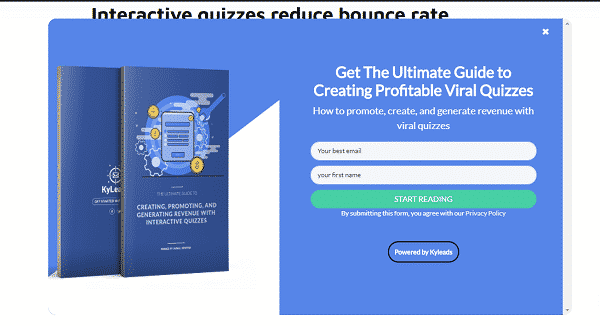 lightbox popup Popup example